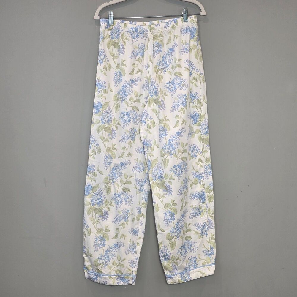 LL Bean Pajama Lounge Set Cotton MD Floral Soft Cozy Casual Cottage Boho - Picture 7 of 10